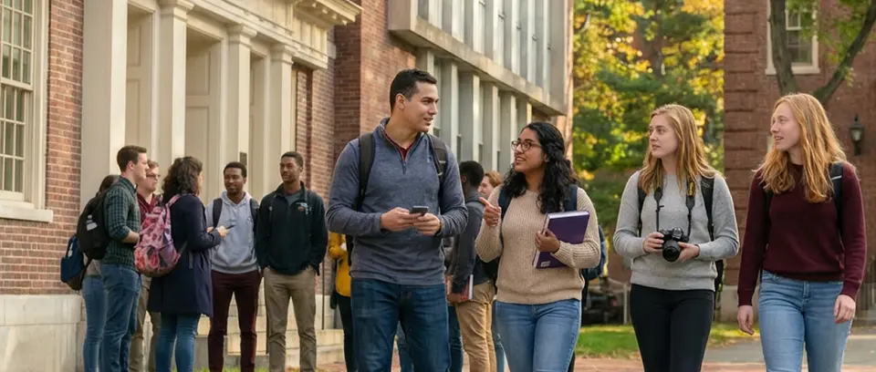 Students talking